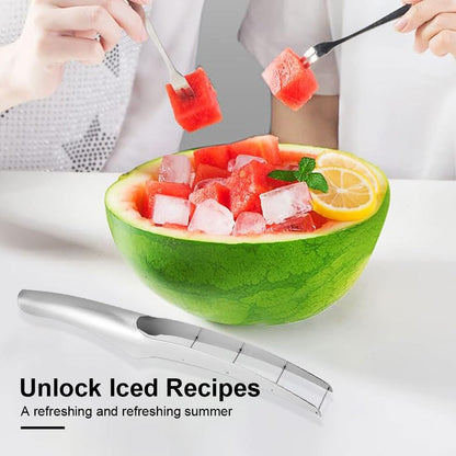 Wtermelon Cutter Slicer Cut Watermelon Into Cubes Knife Melon Baller for Kitchen Gadgets Useful Cool Tool 305 stainless steel 2024 New Creative Trends Kitchen Gadgets