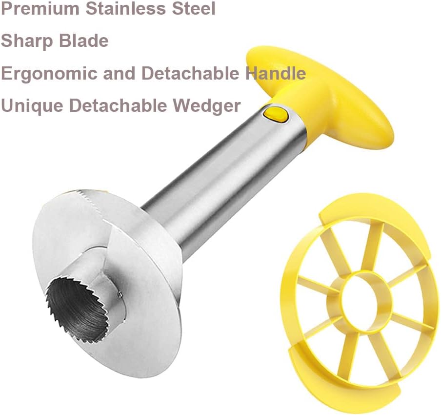 Easy Kitchen Tool Fruit Pineapple Peeler Corer Slicer Cutter | With Stainless Steel