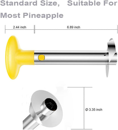Easy Kitchen Tool Fruit Pineapple Peeler Corer Slicer Cutter | With Stainless Steel