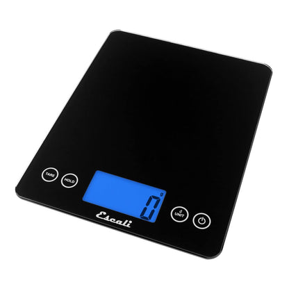 2210IB ArtiXL Extra-Large Glass Digital LCD Display Kitchen Scale, Measures Liquid and Dry Ingredients, Tare Function, 22lb Capacity, Black