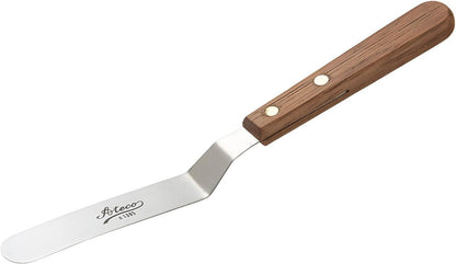 1385 Offset Spatula with 4.5-Inch Stainless Steel Blade, Wood Handle, 4.5 Inch, natural
