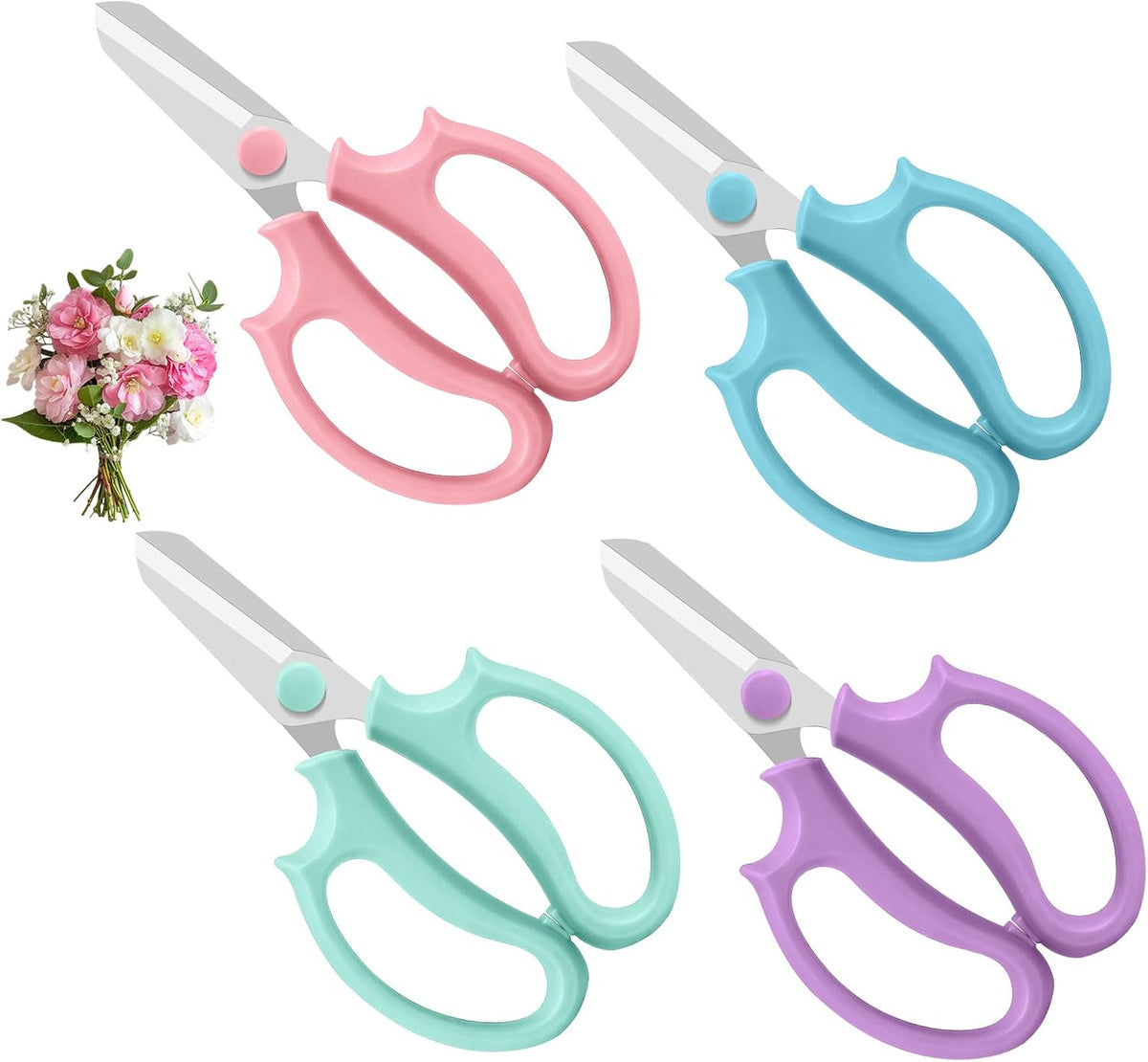 Flower Scissors, Stainless Steel Floral Scissors (Standard)
