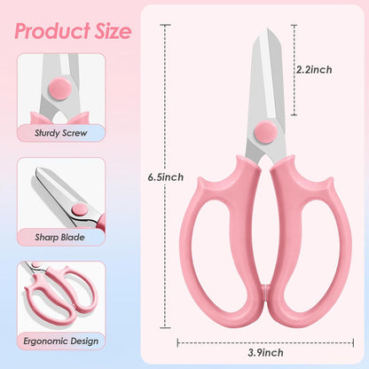 Flower Scissors, Stainless Steel Floral Scissors (Standard)