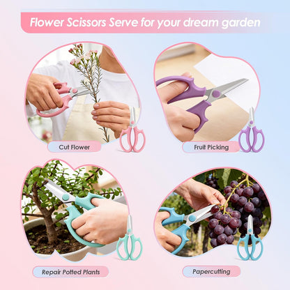 Flower Scissors, Stainless Steel Floral Scissors (Standard)