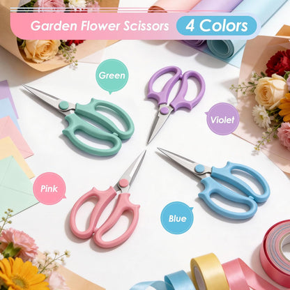 Flower Scissors, Stainless Steel Floral Scissors (Standard)