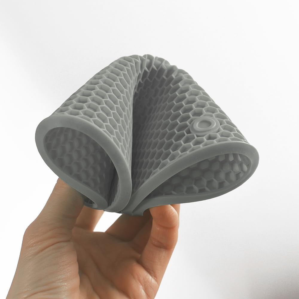 Silicone Square Trivets Mat, 6 Packs Multipurpose Non Slip Heat Resistant Pot Holder-Mint Green