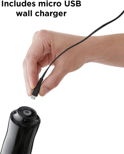 Automatic Electric Corkscrew Wine Opener, Cordless Rechargeable, One-Touch Operation, Sleek Shiny Black Finish, Easy to Use for Wine Lovers