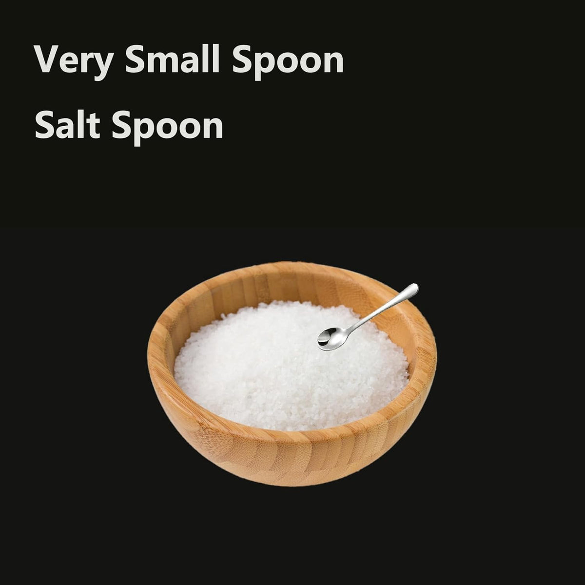 8 PCS Tiny Stainless Steel Spoons for Spices Jars, Mini Size 2.87", Cute Small Stainless Steel Condiment Spoons for Spices, Salt, Sugar, Pepper, Honey, Fun Little Scoops