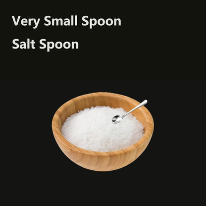 8 PCS Tiny Stainless Steel Spoons for Spices Jars, Mini Size 2.87", Cute Small Stainless Steel Condiment Spoons for Spices, Salt, Sugar, Pepper, Honey, Fun Little Scoops