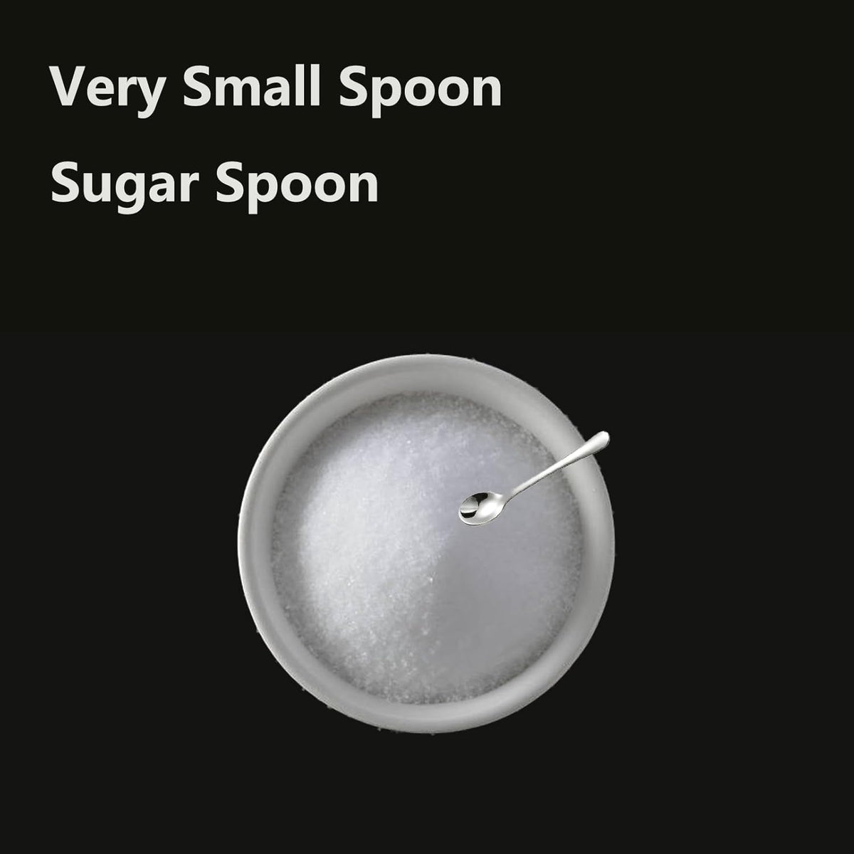 8 PCS Tiny Stainless Steel Spoons for Spices Jars, Mini Size 2.87", Cute Small Stainless Steel Condiment Spoons for Spices, Salt, Sugar, Pepper, Honey, Fun Little Scoops