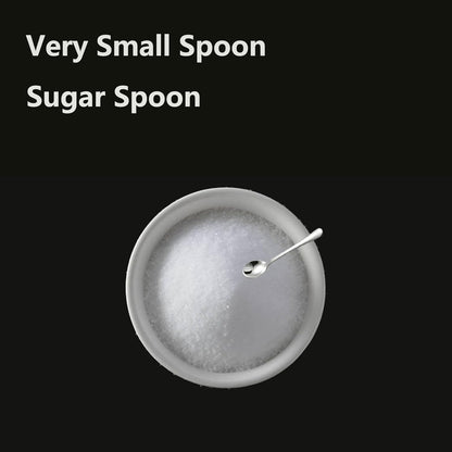 8 PCS Tiny Stainless Steel Spoons for Spices Jars, Mini Size 2.87", Cute Small Stainless Steel Condiment Spoons for Spices, Salt, Sugar, Pepper, Honey, Fun Little Scoops