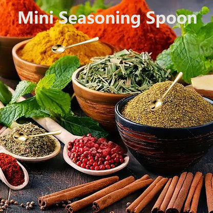 8 PCS Tiny Stainless Steel Spoons for Spices Jars, Mini Size 2.87", Cute Small Stainless Steel Condiment Spoons for Spices, Salt, Sugar, Pepper, Honey, Fun Little Scoops