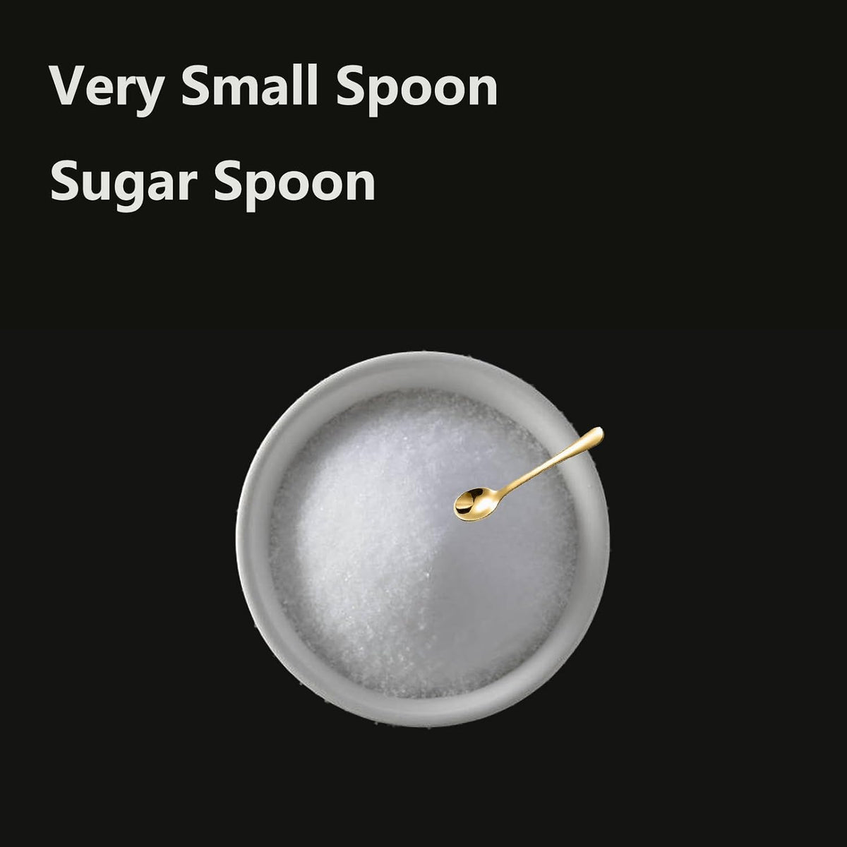 8 PCS Tiny Stainless Steel Spoons for Spices Jars, Mini Size 2.87", Cute Small Stainless Steel Condiment Spoons for Spices, Salt, Sugar, Pepper, Honey, Fun Little Scoops