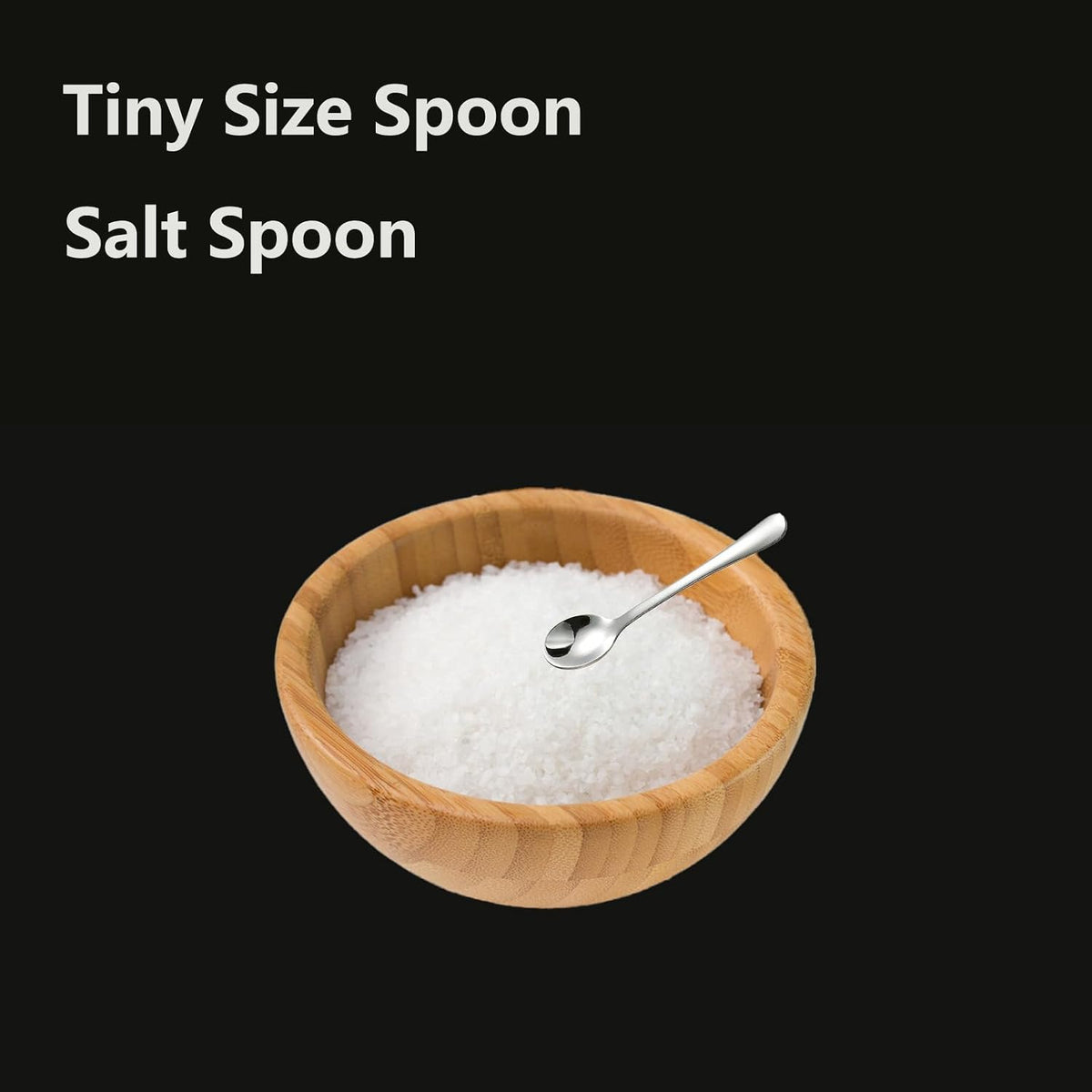 8 PCS Tiny Stainless Steel Spoons for Spices Jars, Mini Size 2.87", Cute Small Stainless Steel Condiment Spoons for Spices, Salt, Sugar, Pepper, Honey, Fun Little Scoops