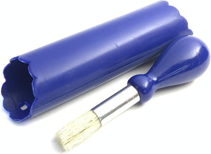 Premium Ceramic Garlic Grater Plate Set - Blue Cross Glazed