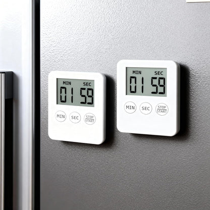 Attom Tech 2 Pack Slim Digital Kitchen Timer Magnetic Countdown for Cooking