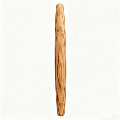 Olive Wood French Rolling Pin, 15 Inch Wooden Rolling Pin for Baking