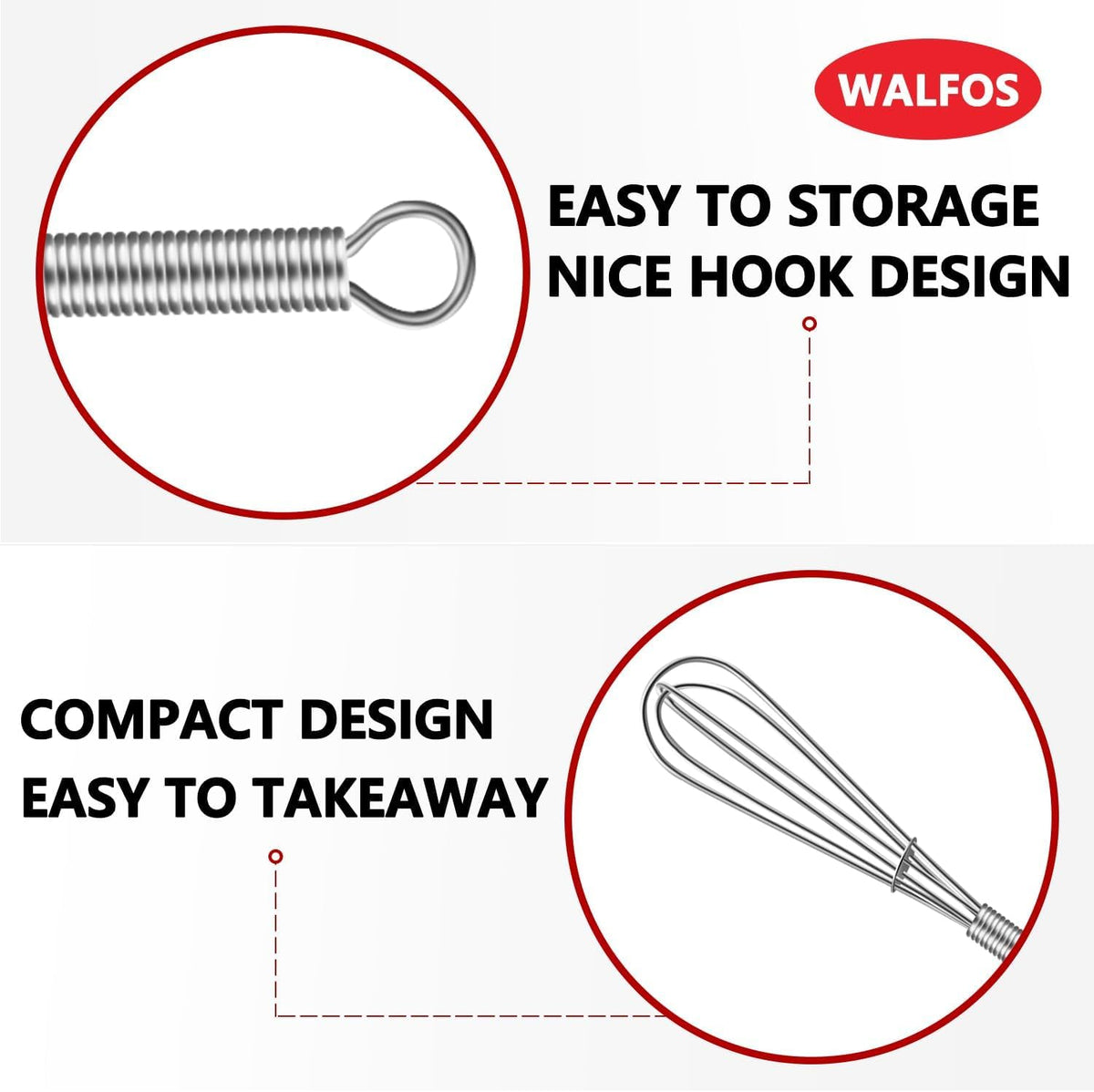 Whisk,304 Stainless Steel whisk,No-Rust 7+9+11inch Whisks for cooking Nice for Blending,Whisking,Beating.Heat resistant 600°F Dishwasher Safe. Heavy duty kitchen whisk.SILVER