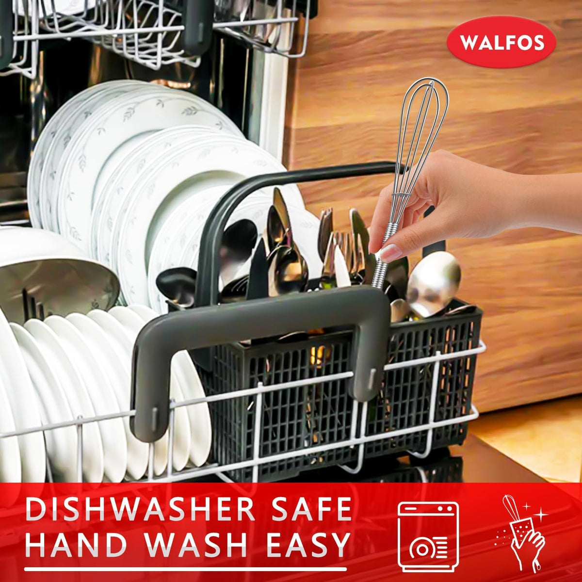 Whisk,304 Stainless Steel whisk,No-Rust 7+9+11inch Whisks for cooking Nice for Blending,Whisking,Beating.Heat resistant 600°F Dishwasher Safe. Heavy duty kitchen whisk.SILVER