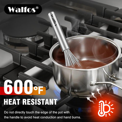 Whisk,304 Stainless Steel whisk,No-Rust 7+9+11inch Whisks for cooking Nice for Blending,Whisking,Beating.Heat resistant 600°F Dishwasher Safe. Heavy duty kitchen whisk.SILVER