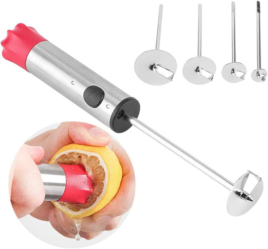 Electric Fruit Vegetable Core Remover, Stainless Steel Squash Corer Ergonomic Red