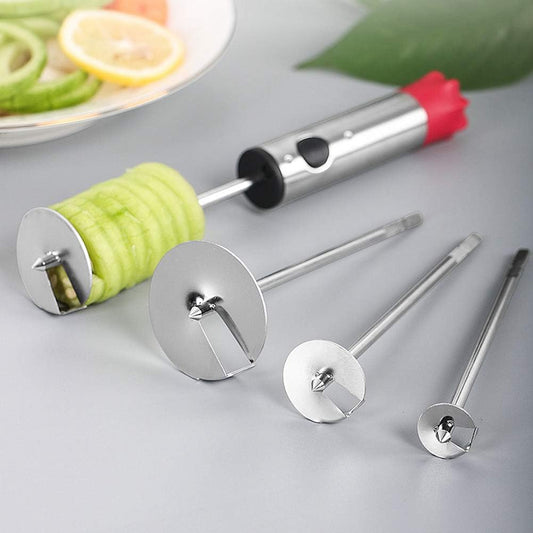 Electric Fruit Vegetable Core Remover, Stainless Steel Squash Corer Ergonomic Red