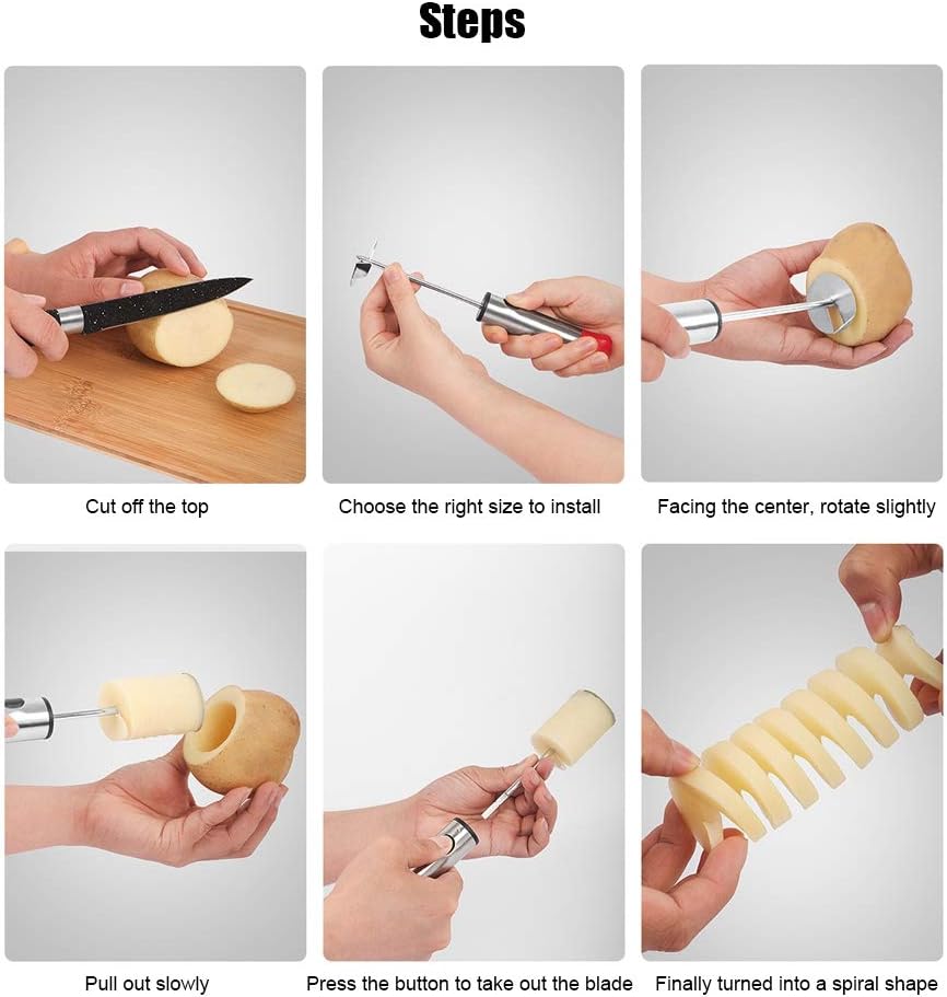 Electric Fruit Vegetable Core Remover, Stainless Steel Squash Corer Ergonomic Red