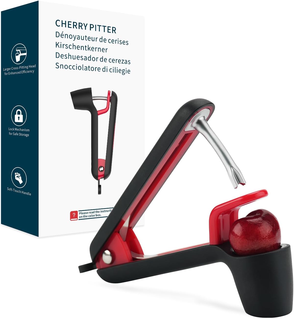 Heavy-duty Cherry Pitter Tool, Zinc Alloy Cherry Core Remover