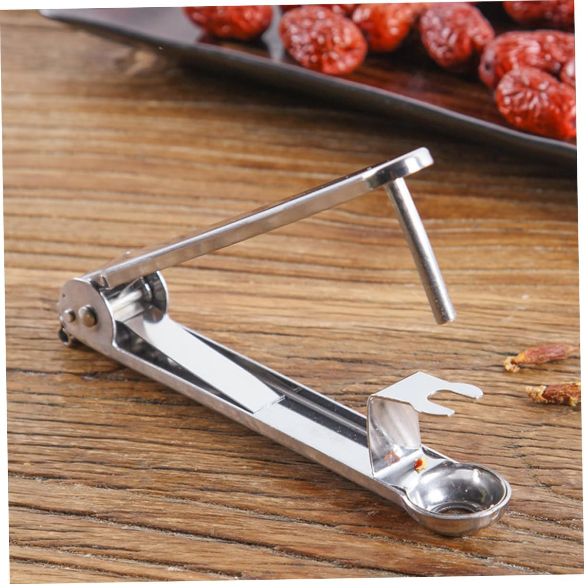 Date Pit Remover Stainless Steel Red Date Corer and Cherry Pitter Tool for Quick Fruit Core Removal 5.70 inch Handheld Kitchen Gadget for Baking and Cooking