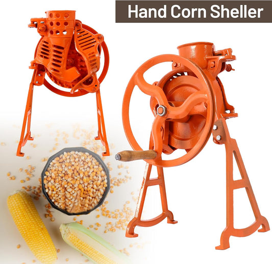 Corn Sheller Hand Crank Corn Thresher Tool, Manual Corn Cob Stripper, Heavy Duty Shelling Machine, Hand Crank Corn Sheller Quick Corn Cob Stripper Tool for Farms and Families