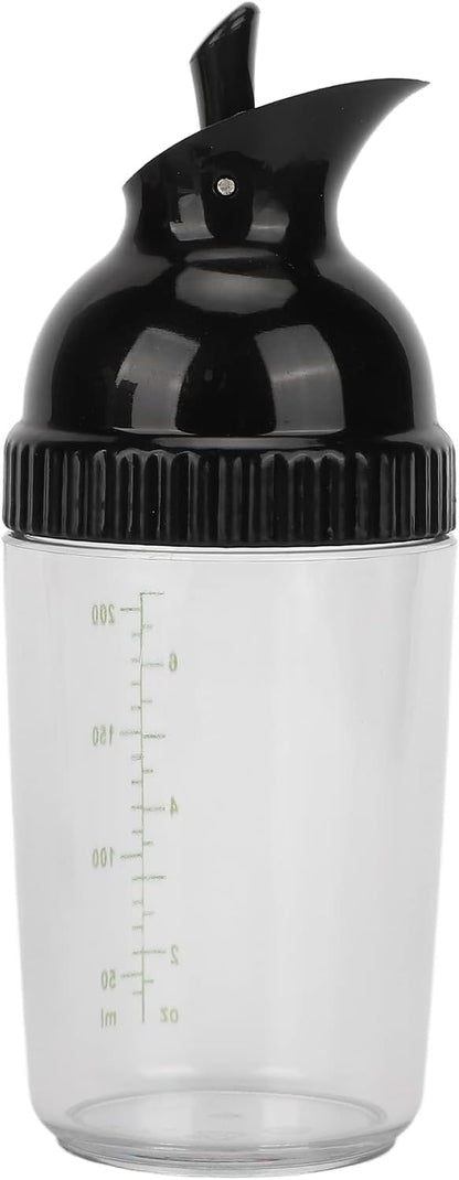 Salad Dressing Shaker with Lid, ABS PP Material One Handed Operation for Oils Sauces Marinades 6.8 Ounce Leakproof Container Green