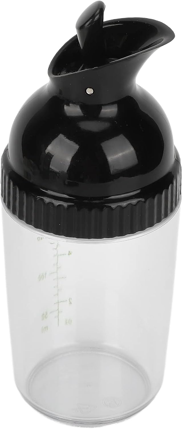 Salad Dressing Shaker with Lid, ABS PP Material One Handed Operation for Oils Sauces Marinades 6.8 Ounce Leakproof Container Green