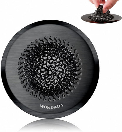 Kitchen Sink Drain Strainer,Patented Reversible Chain Mesh Basket Anti-Clog