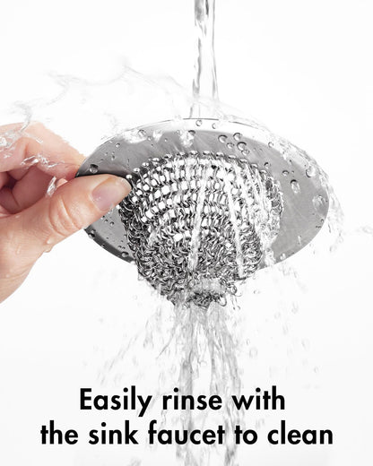 Kitchen Sink Drain Strainer,Patented Reversible Chain Mesh Basket Anti-Clog