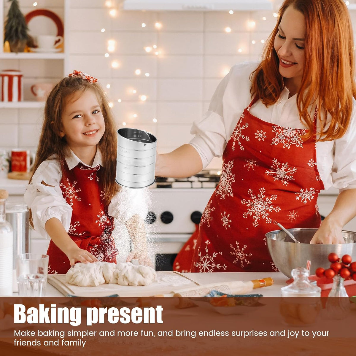 Stainless Steel Biscuit Cutter Set, Ergonomic Pastry Scraper and Dough Blender with Non Slip Grip for Biscuits Pie Cookies(style 1)