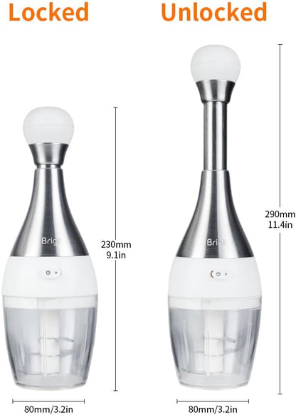 Garlic Press,Onion vegetable chopper,Food Chopper,Garlic Mincer, for Ginger, Chili, Nuts - Chop into Minced, Dishwasher Safe