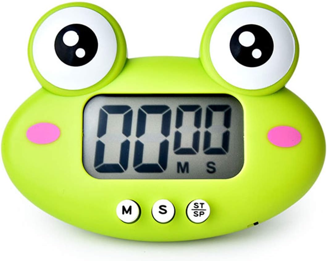 Kitchen Timer, Cute Cartoon Animal Countdown, Digital Cooking Timer with Magnetic, LCD Large-Screen Visual Clock, Hangable Alarm Clock with Stand，for Cooking Bake Sport Game (Timer-XG)