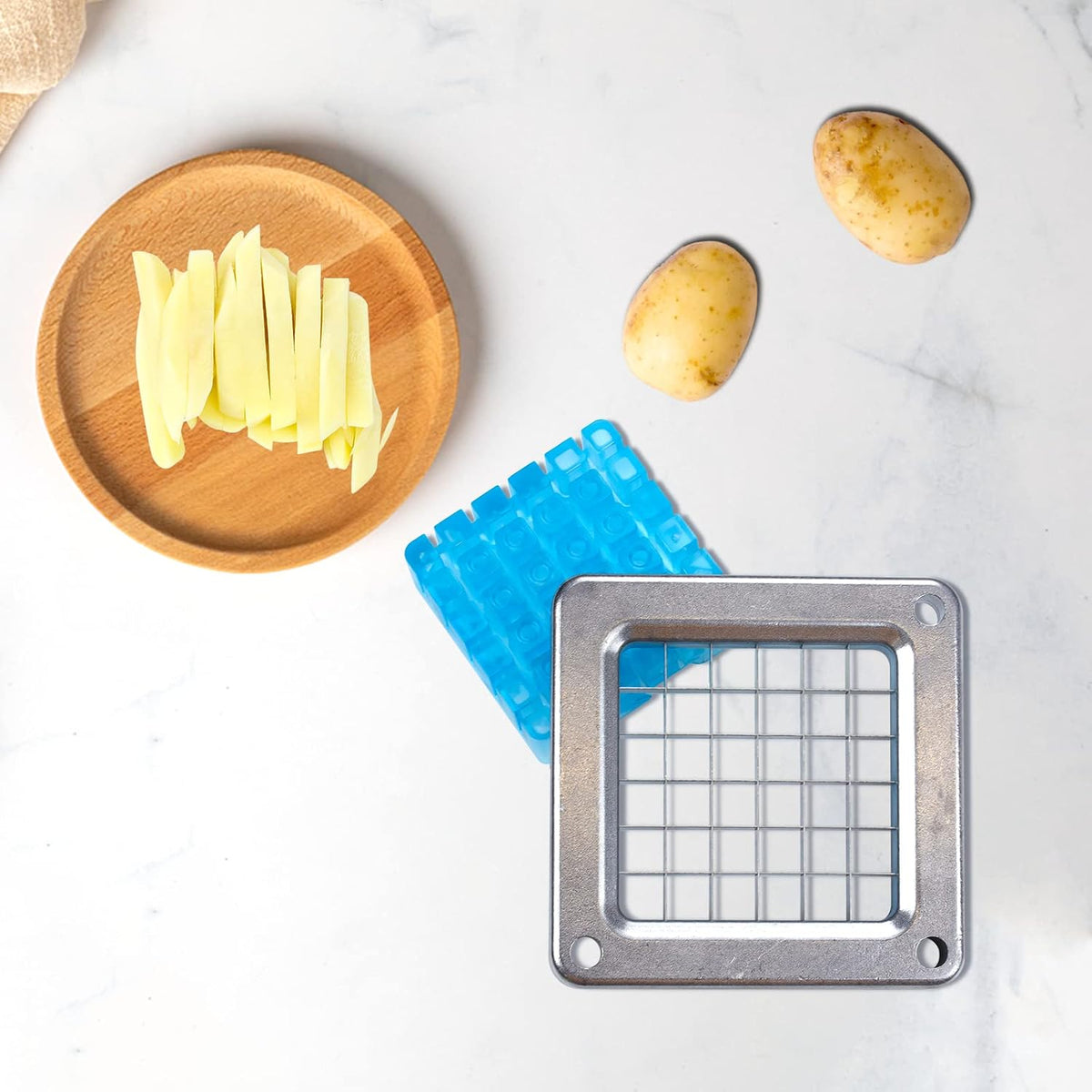 French Fry Cutter, 1/2 inch French Fry Cutter Replacement Blade with Frame.This Product is Only for Nibiuht French Fry Cutters