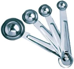 19875 4 Piece Stainless Steel Measuring Spoon Set
