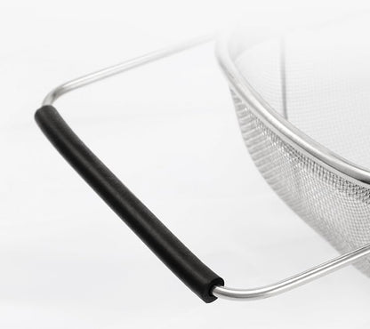 4qt Stainless Steel Oval Strainer Basket Colander, Over The Sink Fine Mesh Expandable, Colander For Kitchen Sink, Vegetables, Strain, Drain, Rinse Fruits (4 Quart Strainer Basket)