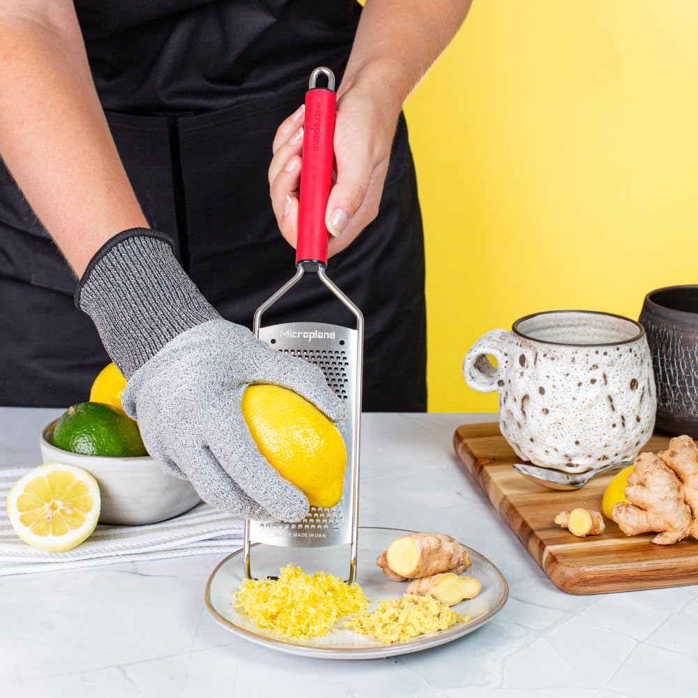 Savor Series Kitchen Grater Fine in Black for Hard Cheese Parmesan, Citrus Lemon, Orange, Lime, Ginger, Nutmeg, Cinnamon, Garlic, Chili, Chocolate - Stainless Steel Grater Made in USA