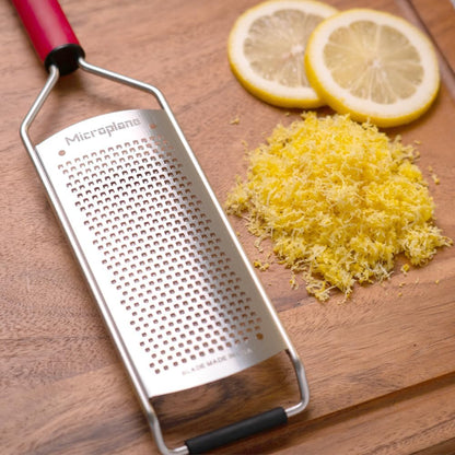 Savor Series Kitchen Grater Fine in Black for Hard Cheese Parmesan, Citrus Lemon, Orange, Lime, Ginger, Nutmeg, Cinnamon, Garlic, Chili, Chocolate - Stainless Steel Grater Made in USA