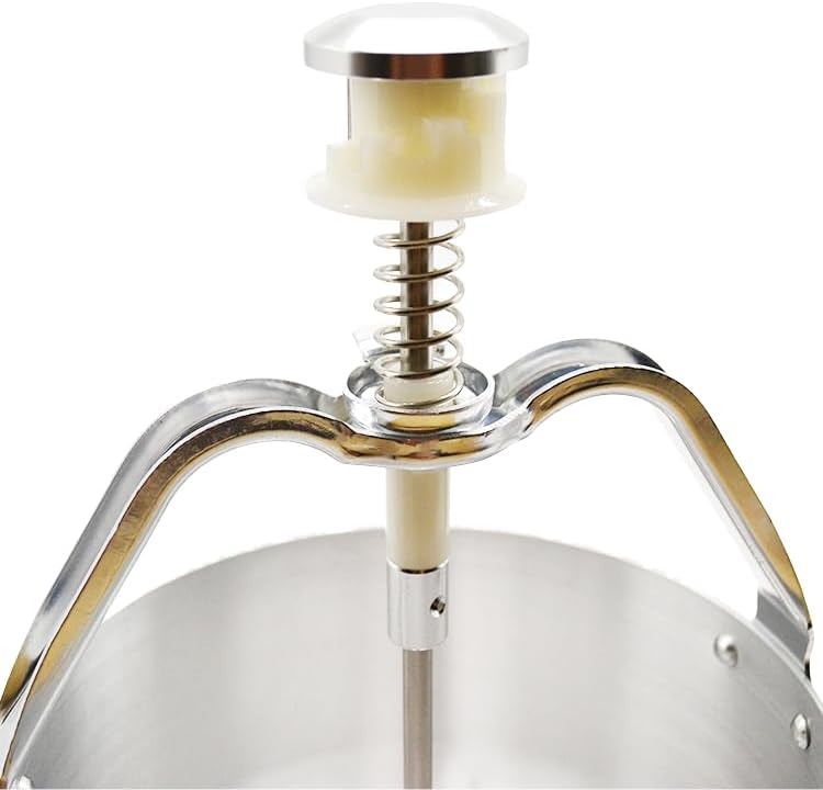 1 Pack Pancake Batter Dispenser with Stand, 88 Ounce Heavy Gauge 10GA Aluminum Body, Precise Portion Control Dial Setting for Pancakes Cupcakes Crepes Donuts Biscuits Muffins