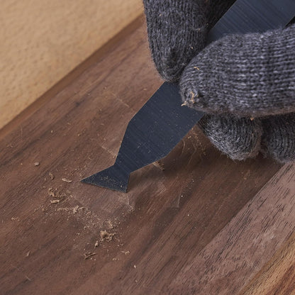 New Cabinet Scraper Cards and Cabinet Scraper Burnisher with 12 Piece Multi-Shaped Scraper Set Suitable for Various Small space and Small-Sized Tasks(HTCSCS13)