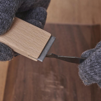 New Cabinet Scraper Cards and Cabinet Scraper Burnisher with 12 Piece Multi-Shaped Scraper Set Suitable for Various Small space and Small-Sized Tasks(HTCSCS13)