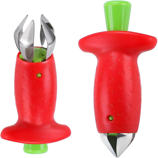 2 Pack strawberry huller stem remover,strawberry top remover,strawberry huller,strawberry pitter