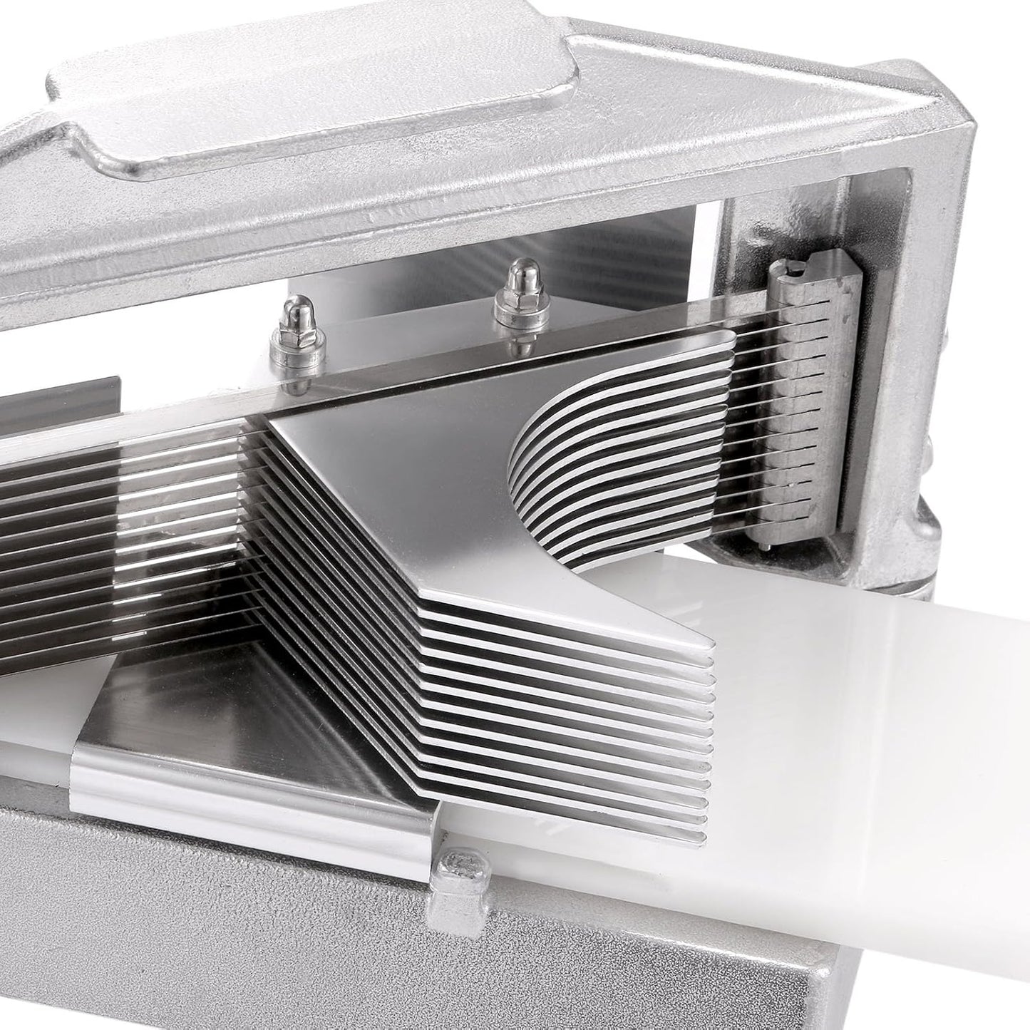 VEVOR Commercial Tomato Slicer 3/16 inch Heavy Duty Tomato Slicer Tomato Cutter with Built-in Cutting Board for Restaurant or Home Use (3/16 inch)