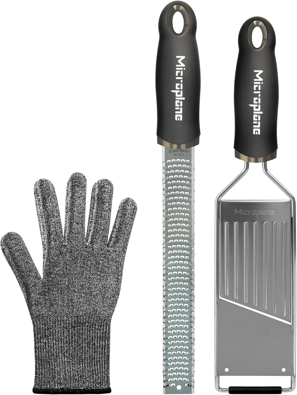 Microplane Gourmet Kitchen Grater, 335x160x39mm, Black