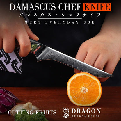 Dragon Creek Crinkle Cutter Knife - Wavy Chopper Potatoes Crinkle Fry Cutter for Vegetable Fruits Fun Carrot Chip Slicer Christmas Thanksgiving Gift Idea Stainless Steel
