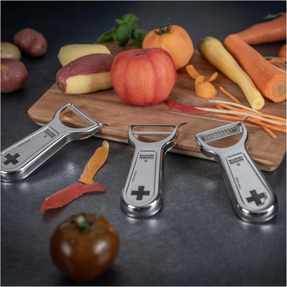 Kuhn Rikon Swiss Metal Peeler 4”, Stainless Steel